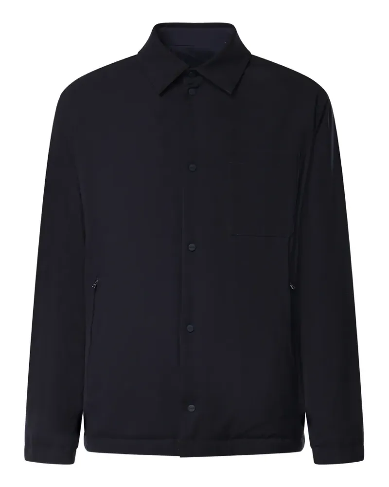 Herno Shacket padded chest-pocket shirt - Blau Blau