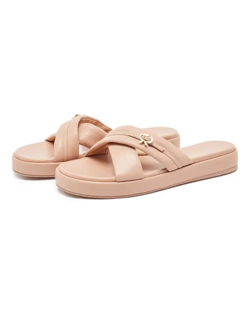 Gianvito Rossi Sandalen mit überkreuzten Riemen - Rosa Rosa