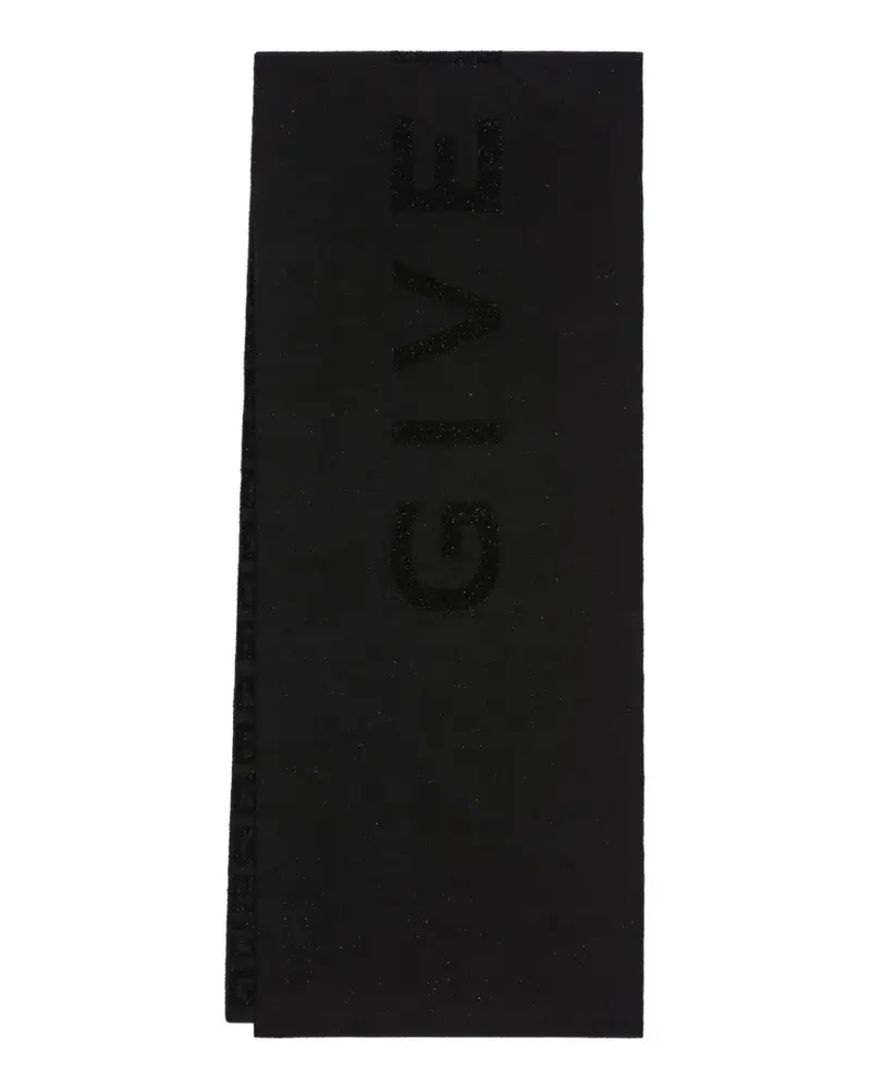 Givenchy Doppelseitiger  4G Schal aus Wolle und Kaschmir - Schwarz Schwarz