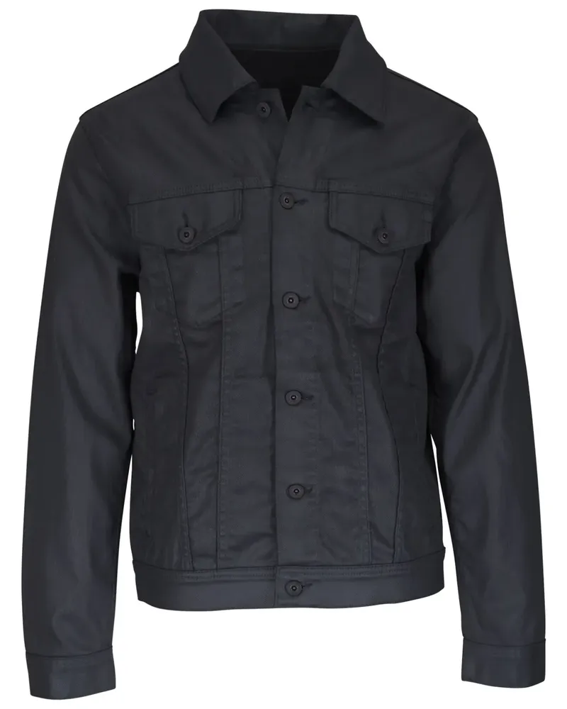Adriano Goldschmied Leichte Jacke mit Knöpfen - Schwarz Schwarz