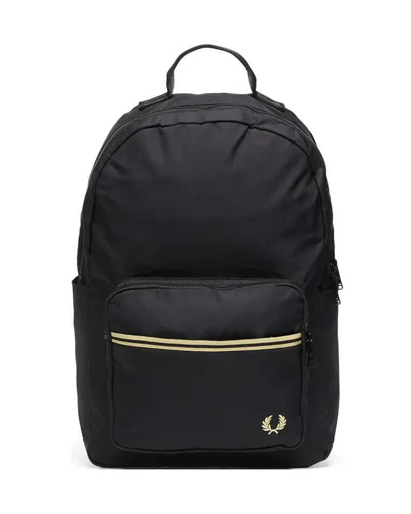 Fred Perry tipped tape backpack - Schwarz Schwarz