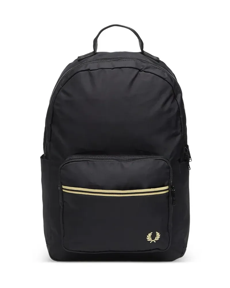 Fred Perry tipped tape backpack - Schwarz Schwarz