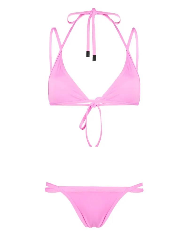ATTICO Bikini mit Riemen - Rosa Rosa