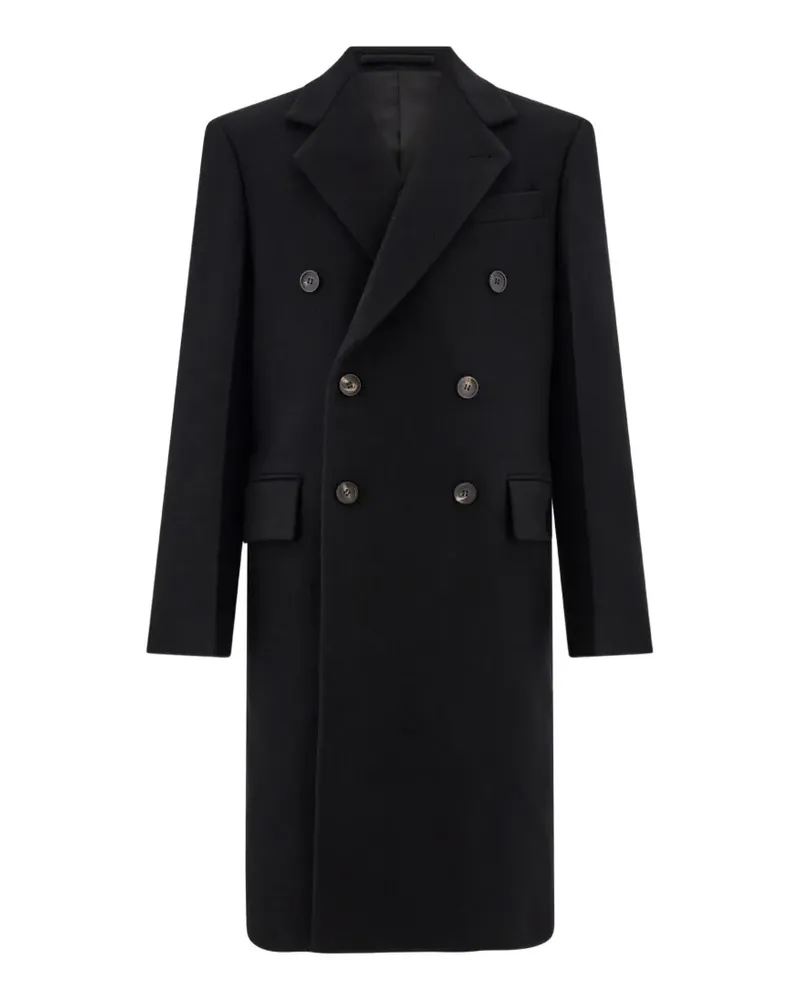 Ferragamo Doppelreihiger Mantel - Schwarz Schwarz