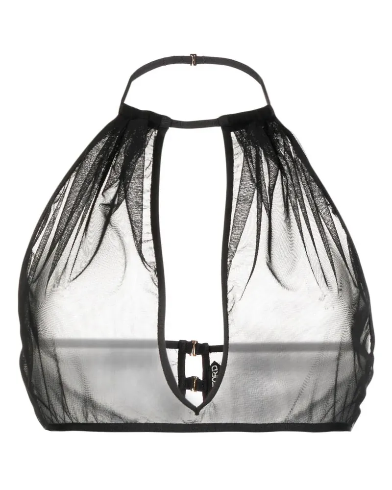 Tom Ford Cropped-Top mit Neckholder - Schwarz Schwarz