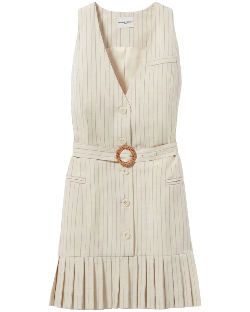 Claudie Pierlot Plissiertes Minikleid - Nude Nude