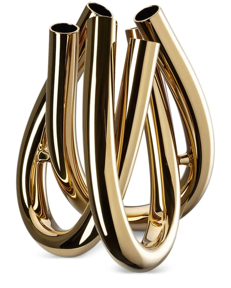 Rosenthal Triu Klar Vase (22cm) - Gold Gold