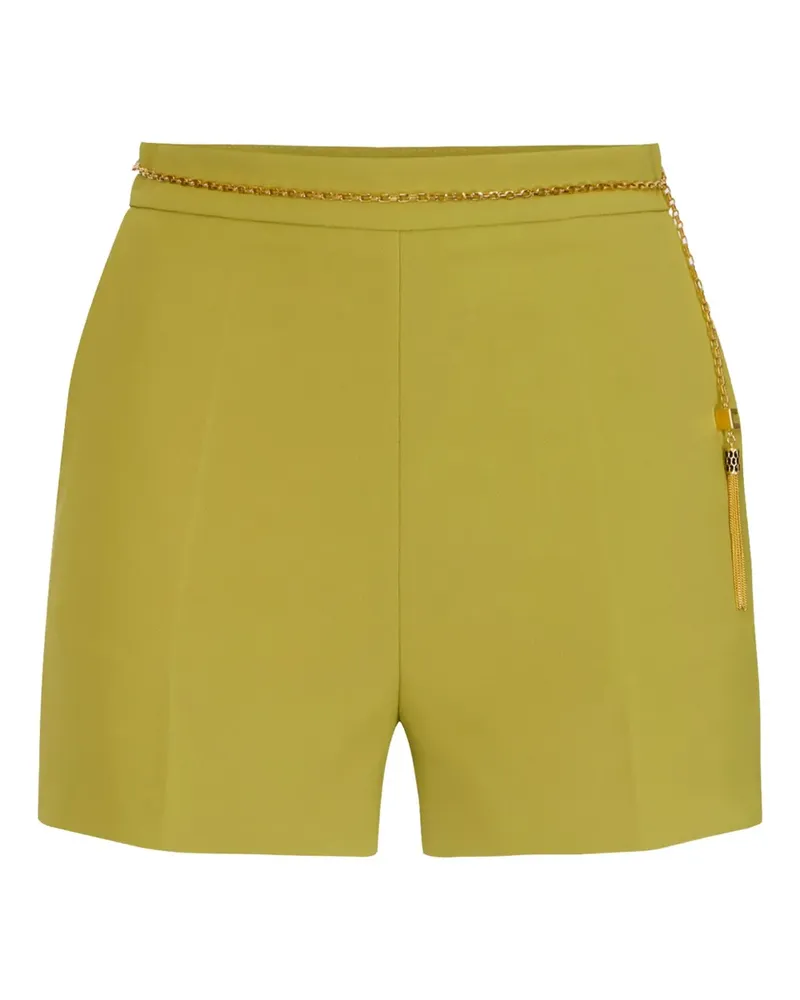Elisabetta Franchi Quasten-Shorts mit Kettendetail - Gelb Gelb