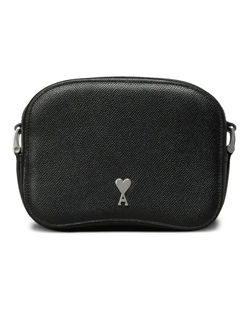 AMI Paris Kuriertasche mit Ami de Coeur-Schild - Schwarz Schwarz