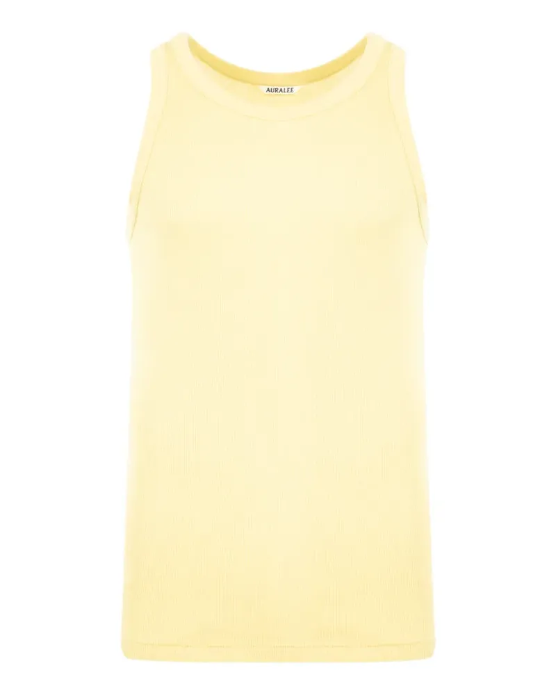 AURALEE ribbed-knit tank top - Gelb Gelb