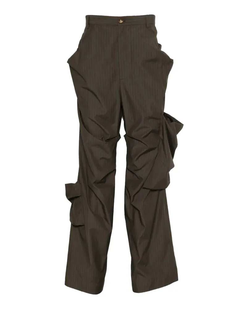 Vivienne Westwood Achilles Hose mit Nadelstreifen - Grün Grün