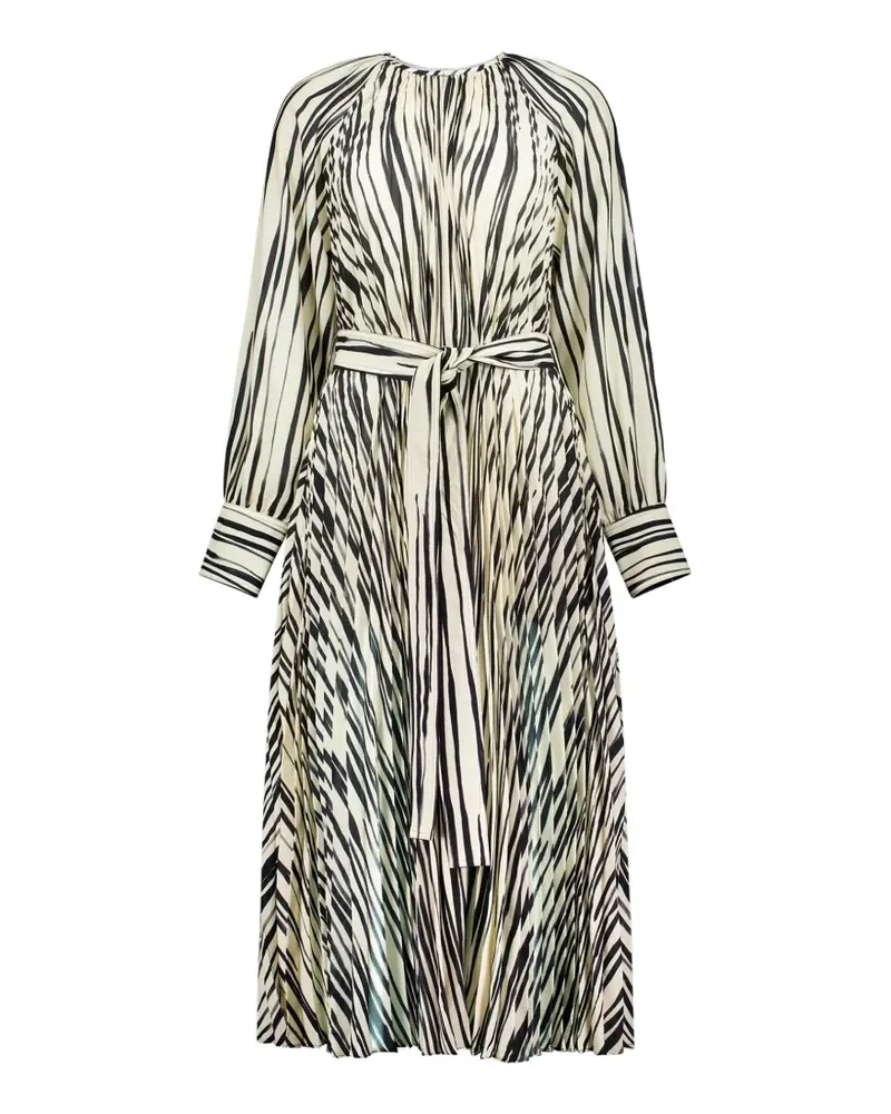 Proenza Schouler pleated striped dress - Nude Nude