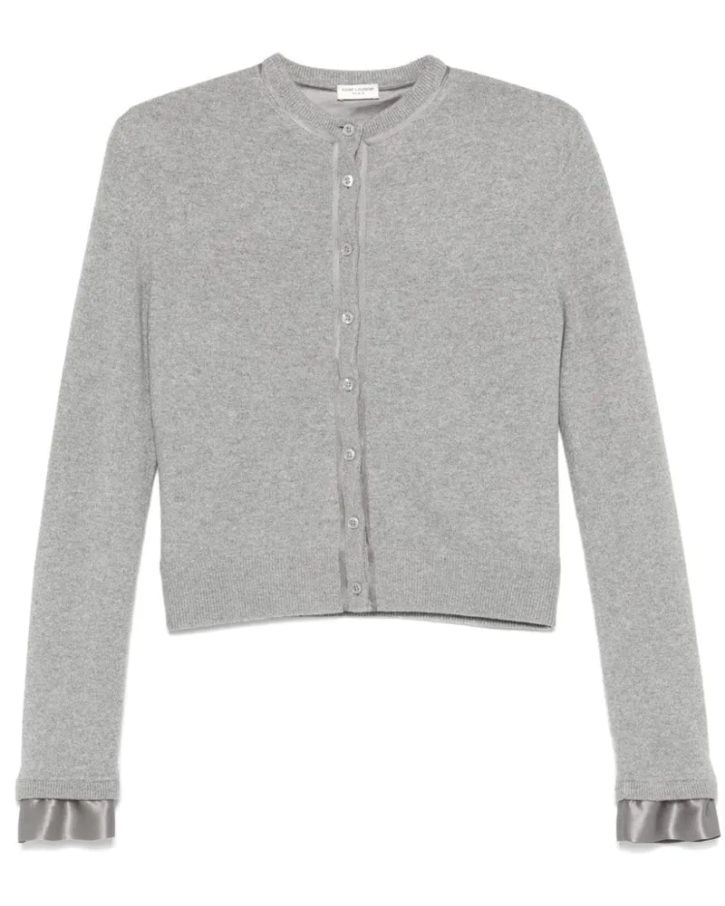 Saint Laurent Cardigan aus Wolle - Grau Grau