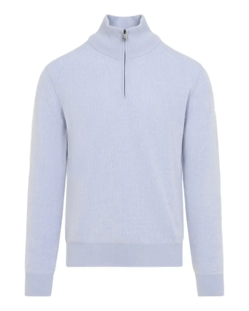 Brioni Gerippter Kaschmirpullover - Blau Blau