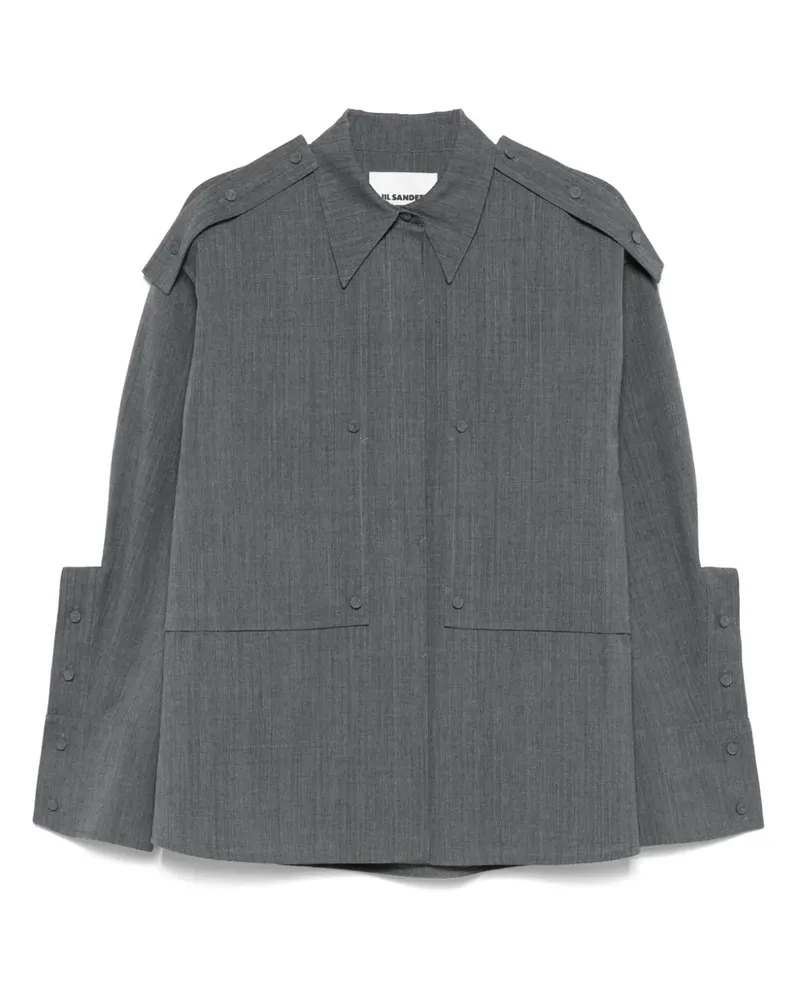 Jil Sander Hemd mit Maxi-Bündchen - Grau Grau