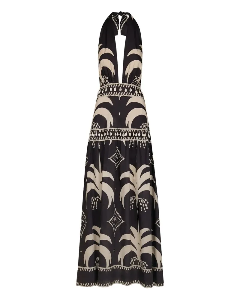 Johanna Ortiz Gemustertes Latin Rhythms Kleid - Schwarz Schwarz