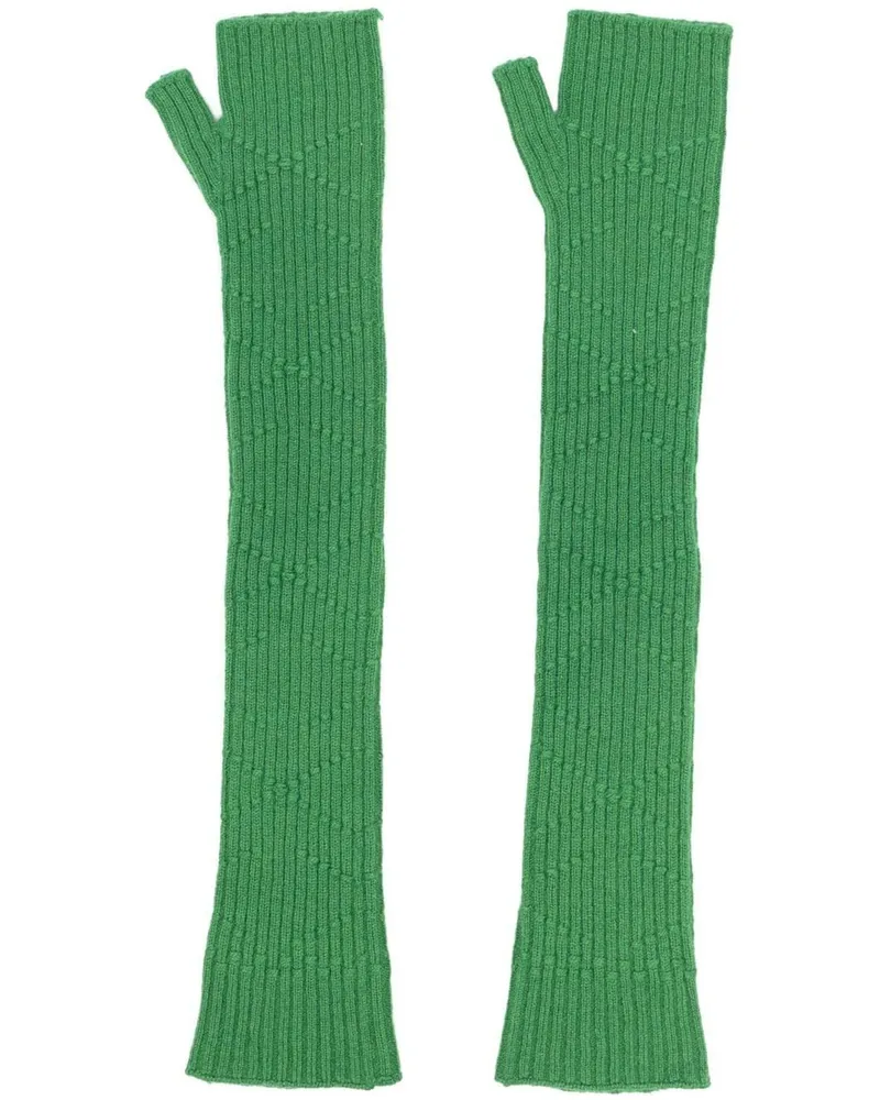Barrie Fingerlose Handschuhe - Grün Grün