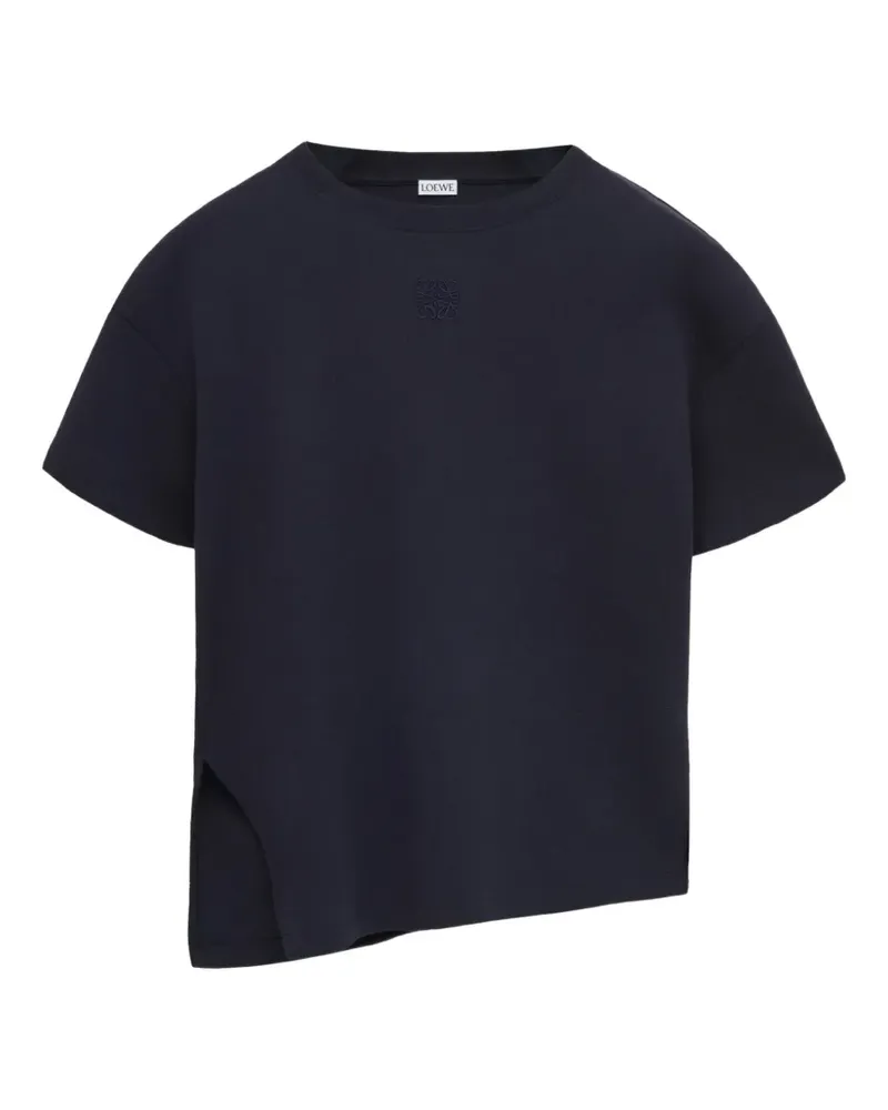 Loewe anagram asymmetric T-shirt - Schwarz Schwarz