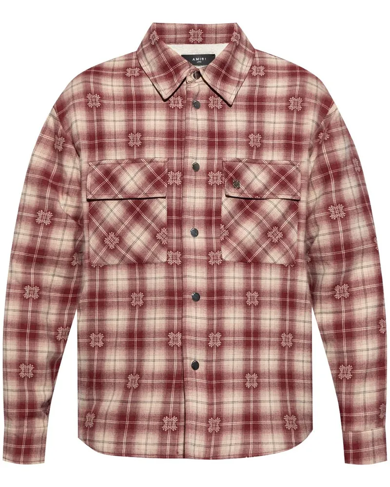 Amiri Isolierte Hemdjacke - Rot Rot