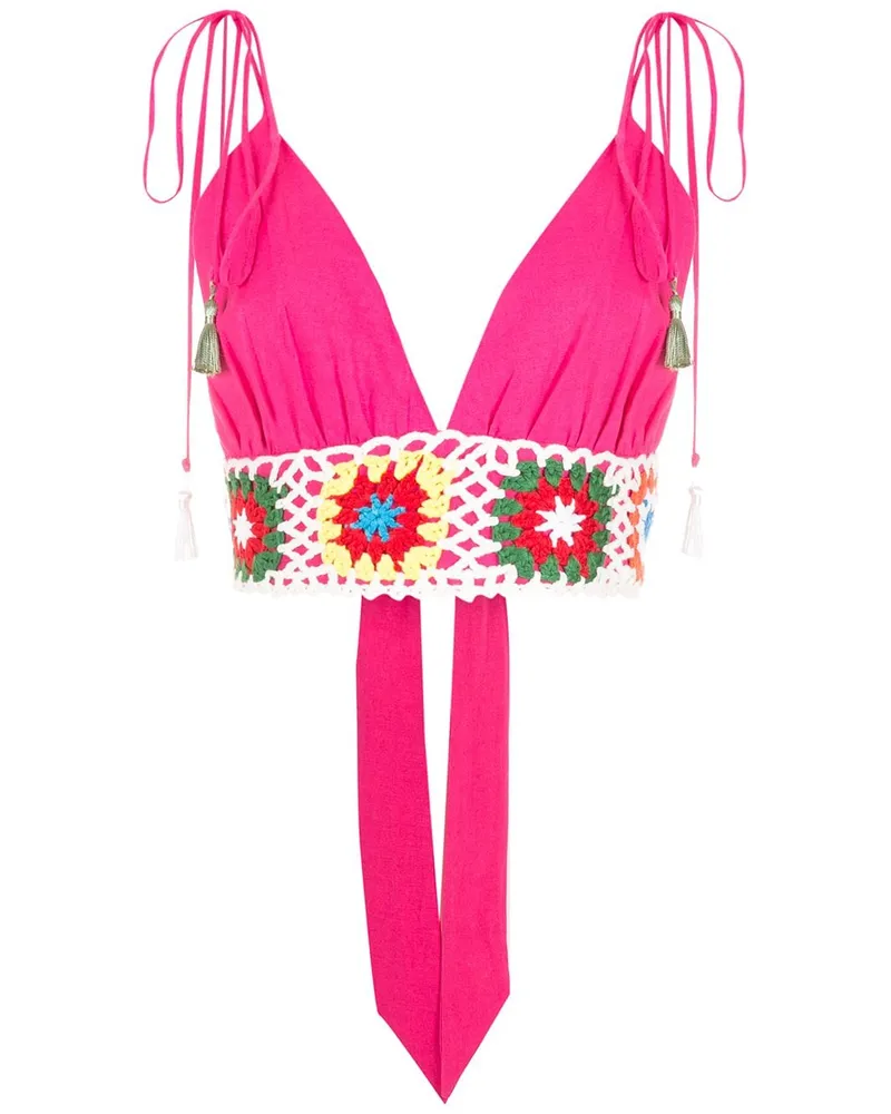 OLYMPIAH Cropped-Top - Rosa Rosa