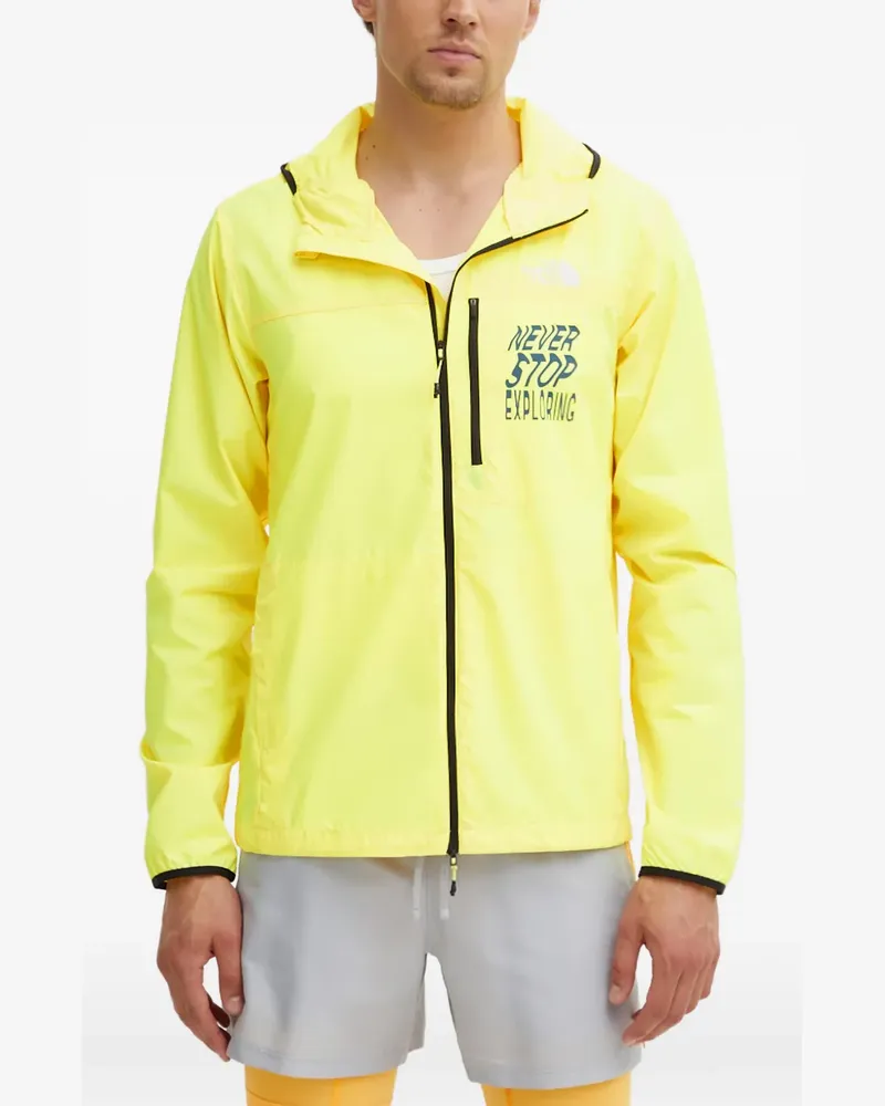 The North Face zip hooded performance jacket - Gelb Gelb