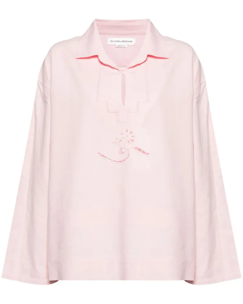 Victoria Beckham Bluse mit Lochstickerei - Rosa Rosa