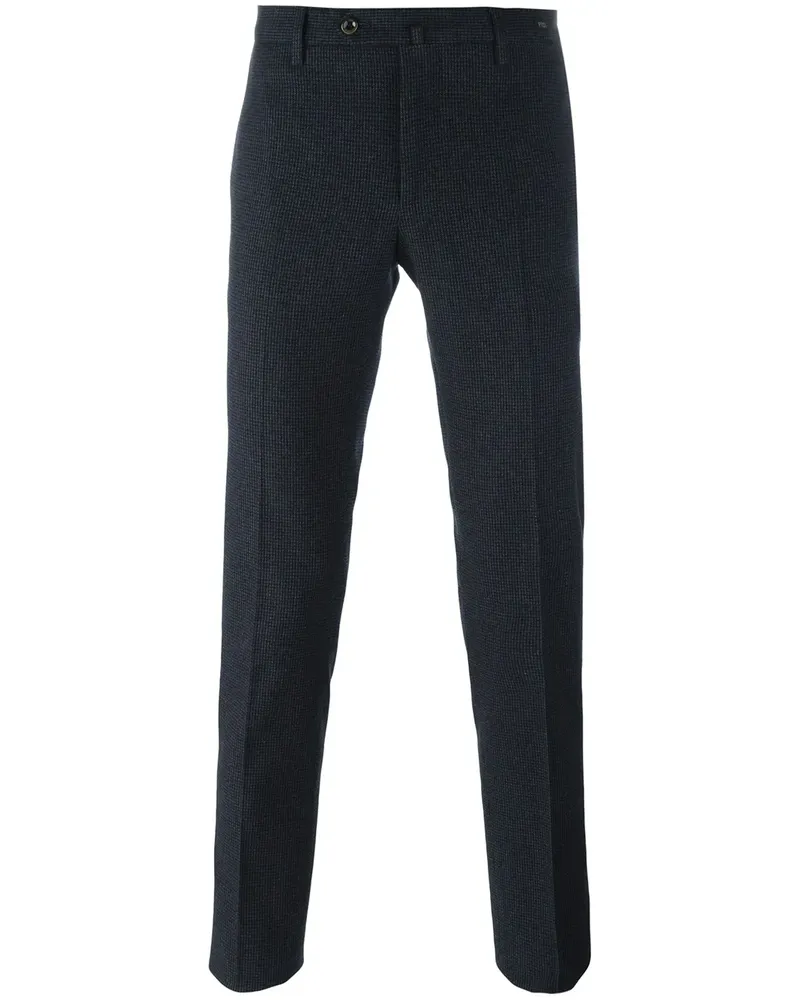 PT TORINO Röhrenhose mit Hahnentrittmuster - Blau Blau