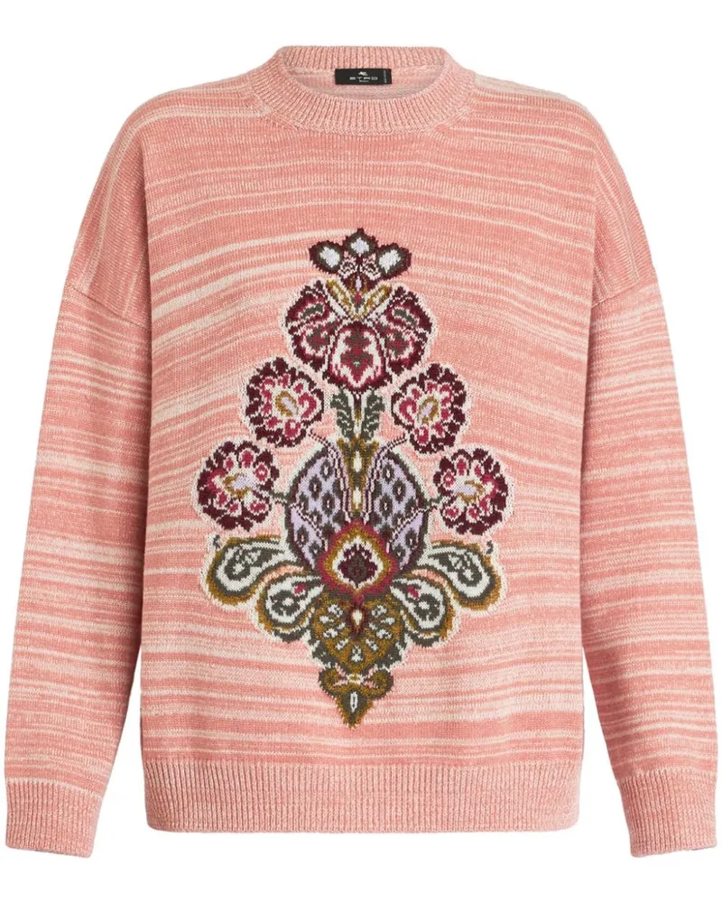 Etro Intarsien-Pullover Rosa