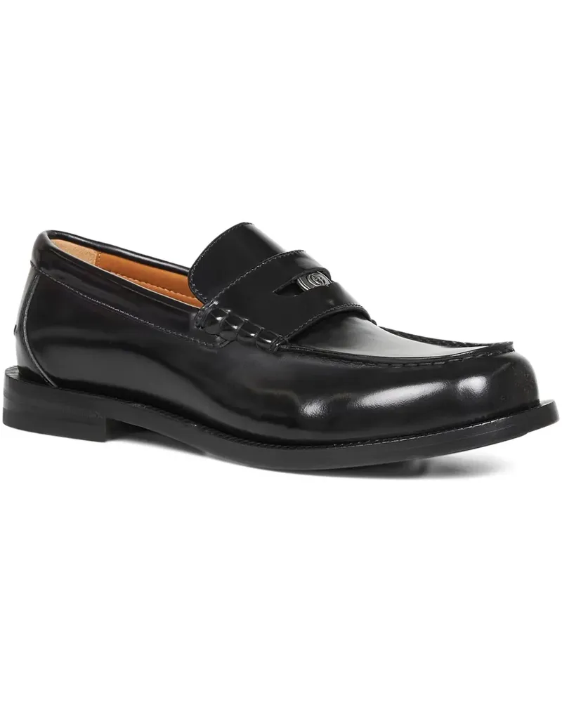 Gucci logo-appliqué loafers - Schwarz Schwarz