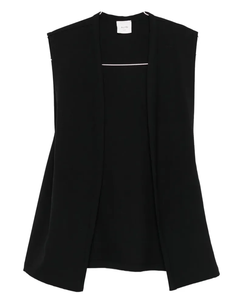 ALYSI Ärmelloser Pollunder - Schwarz Schwarz