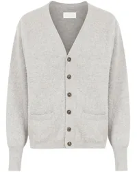 Maison Margiela Kaschmirgemisch-Cardigan mit V-Ausschnitt Grau