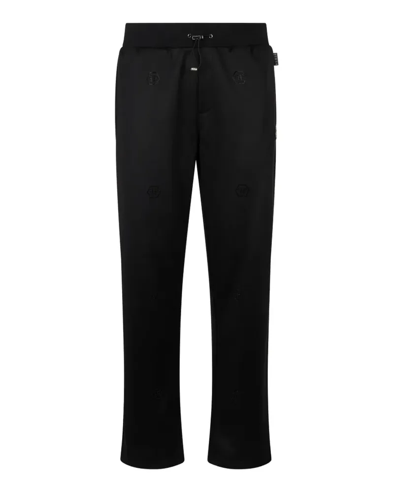 Philipp Plein logo-embellished track pants - Schwarz Schwarz
