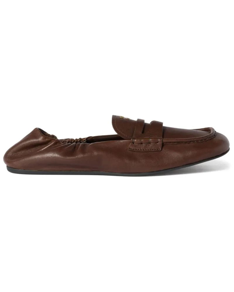 Miu Miu Loafer mit Logo-Prägung - Braun Braun