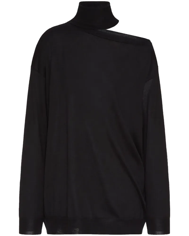 Valentino Garavani Pullover aus Kaschmir-Seidengemisch - Schwarz Schwarz