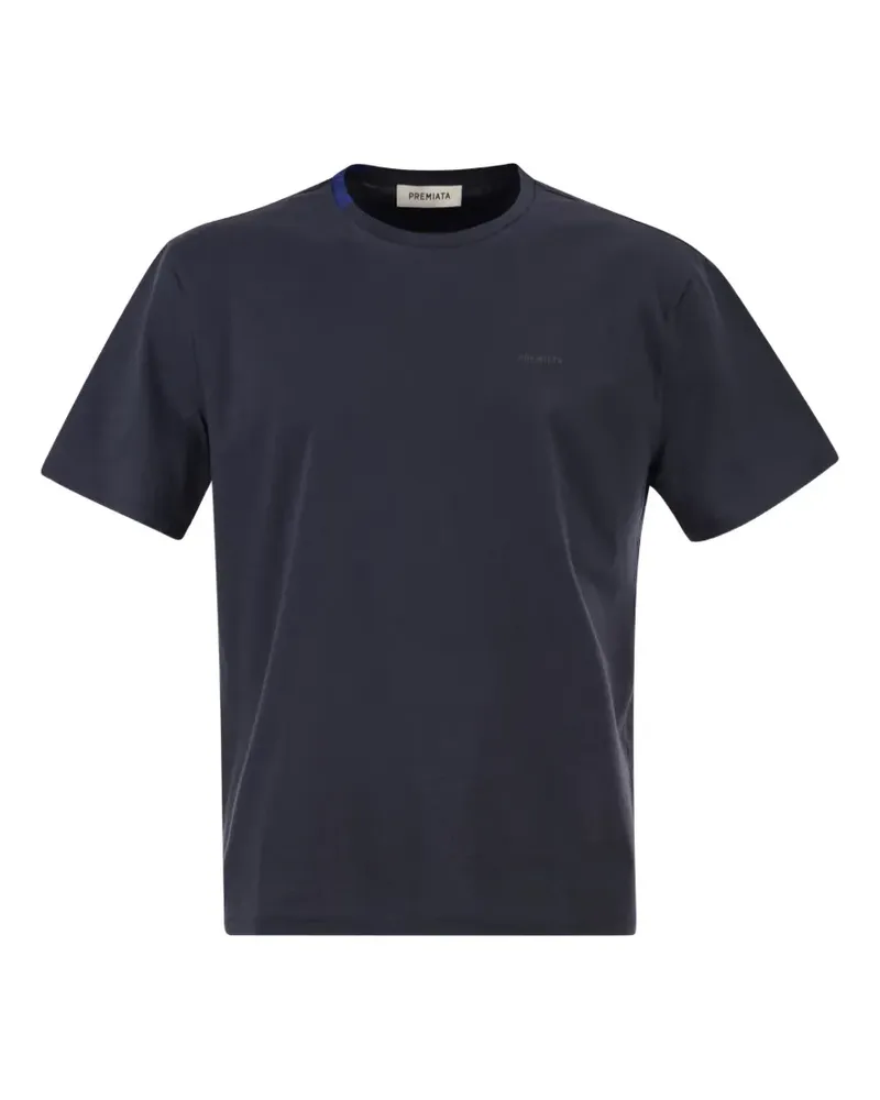 Premiata logo-detail T-shirt - Blau Blau