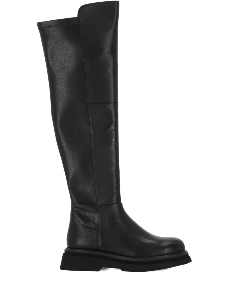 Bruno Premi leather over-the-knee boots - Schwarz Schwarz