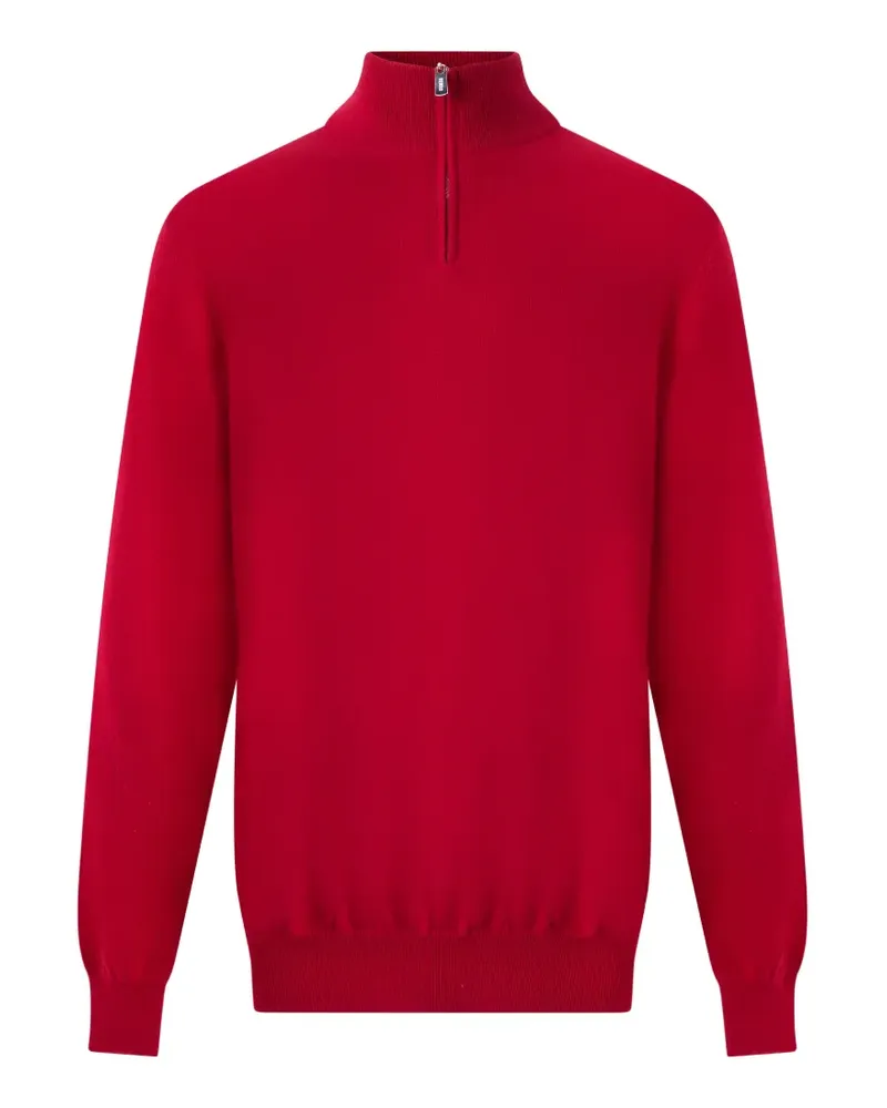 Fedeli quarter-zip cashmere sweater - Rot Rot