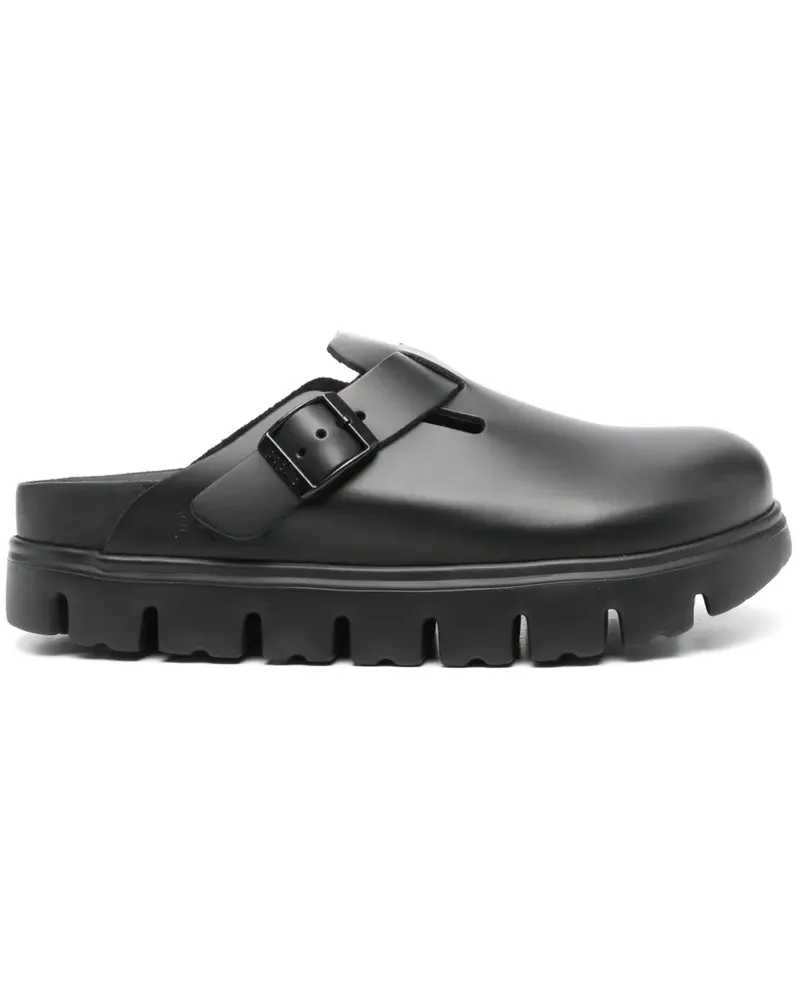 Birkenstock Boston Slipper - Schwarz Schwarz