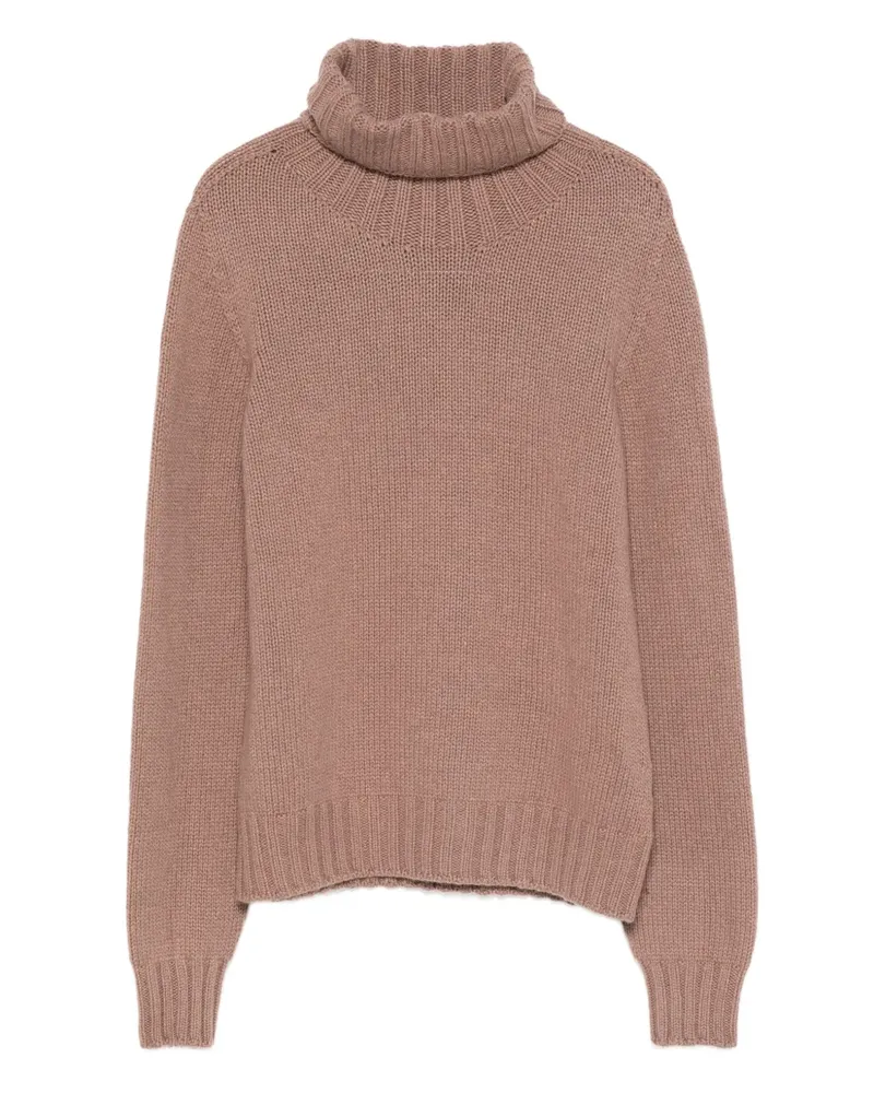 ARAGONA Rollkragenpullover aus Kaschmir - Braun Braun