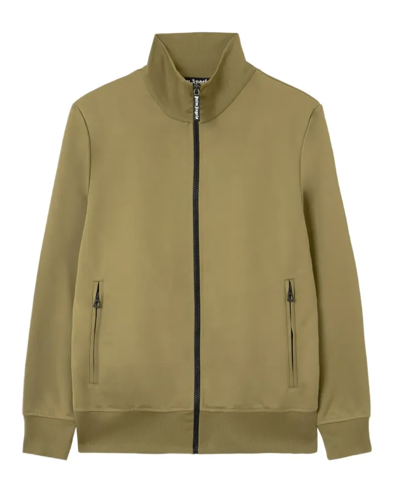 Palm Angels Sweatshirtjacke mit Stehkragen - Grün Grün