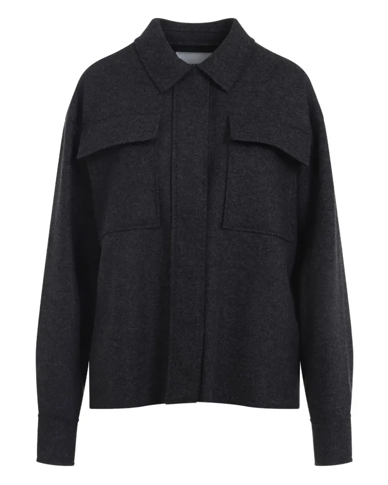 Jil Sander Hemd mit Taschendetail - Schwarz Schwarz