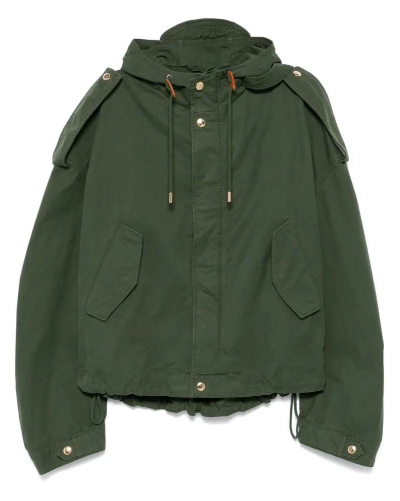 Alexander McQueen Jacke mit Kapuze - Grün Grün