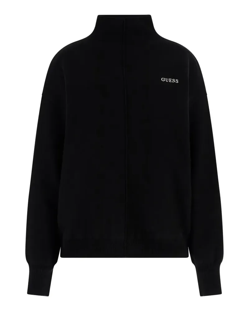 Guess Ursula Sweatshirt mit Stehkragen - Schwarz Schwarz