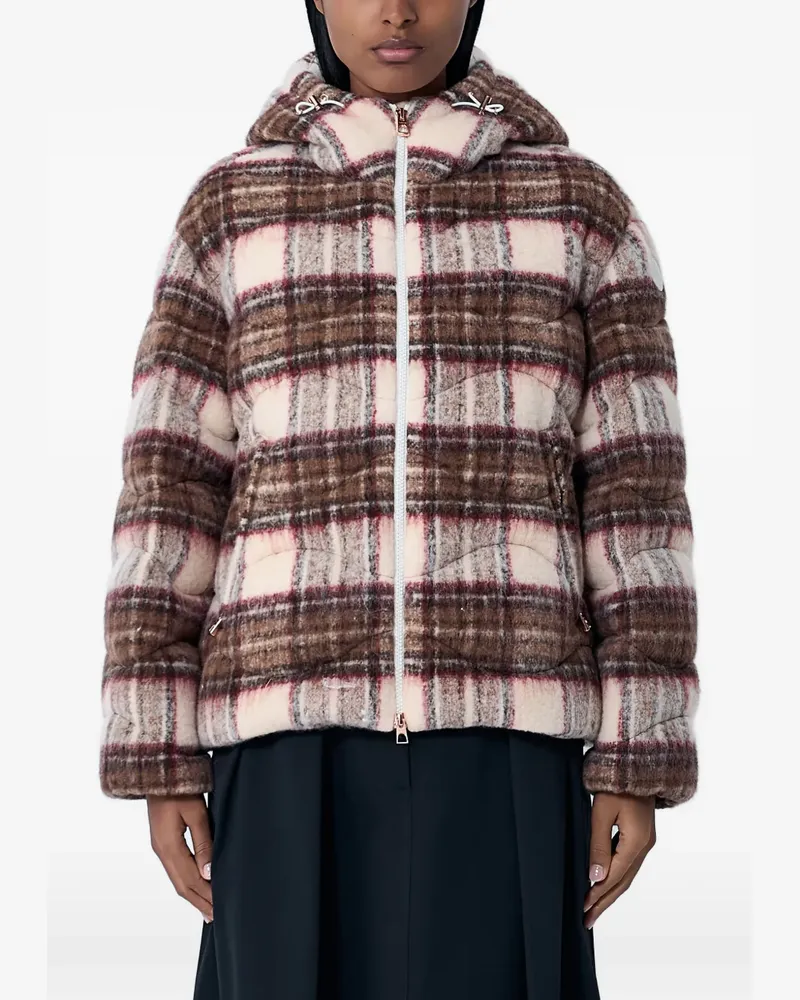 Moncler flannel down jacket - Braun Braun