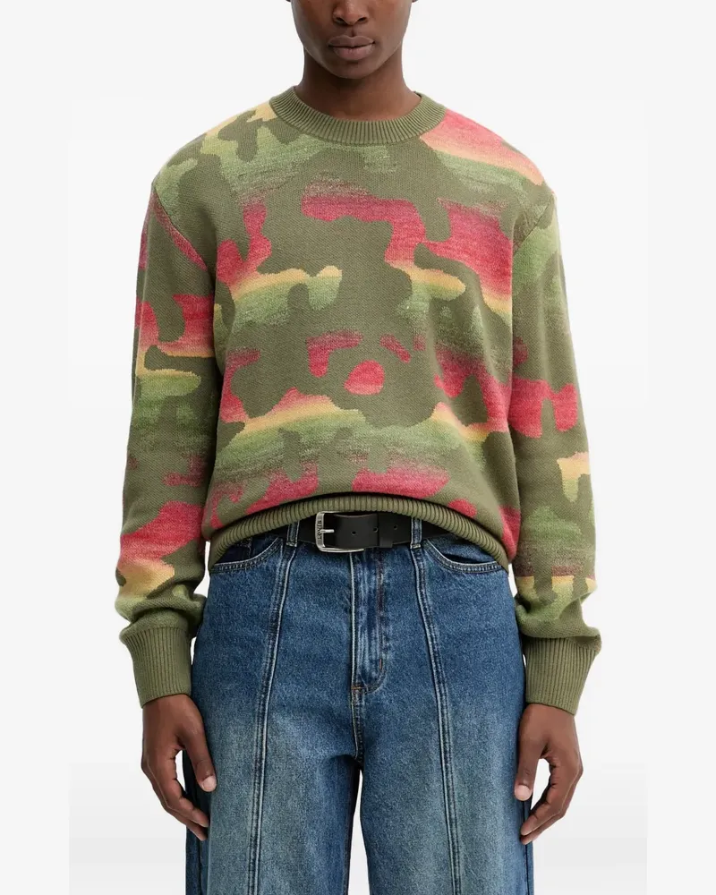 Desigual camouflage sweater - Grün Grün