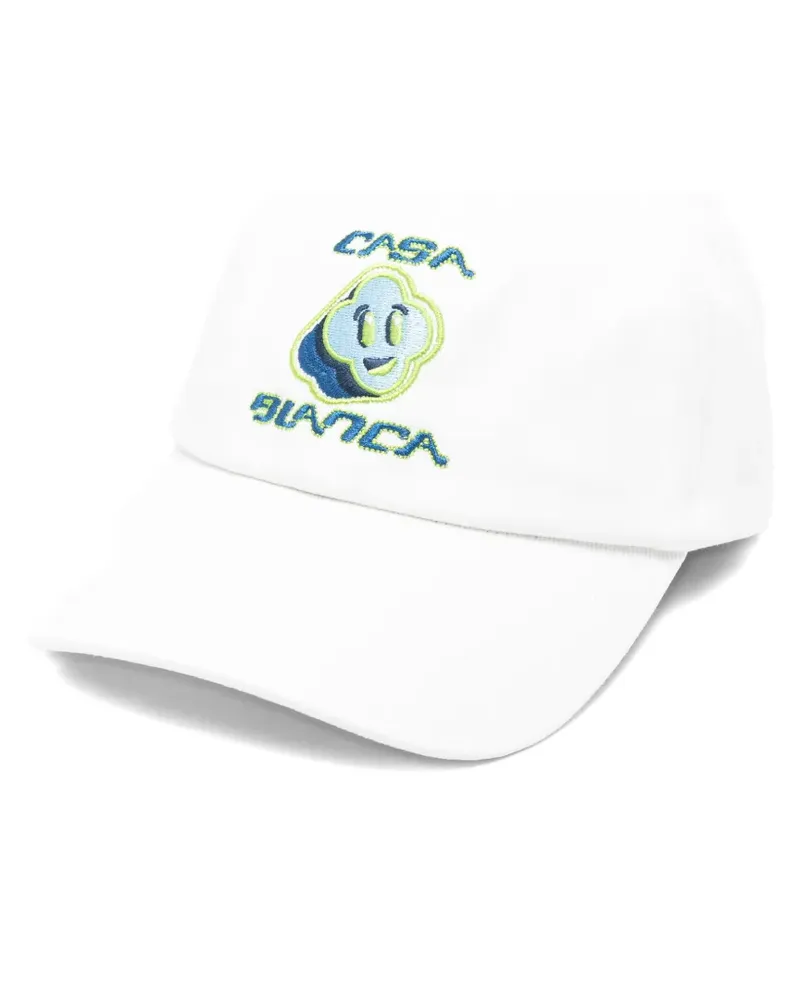 Casablanca Paris Baseballkappe mit Stickerei - Weiß Weiß