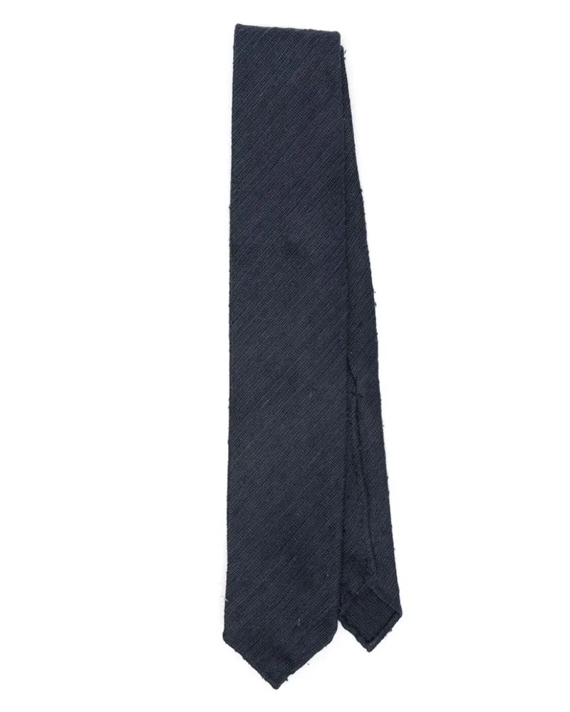 LARDINI Bouclé-Krawatte - Blau Blau