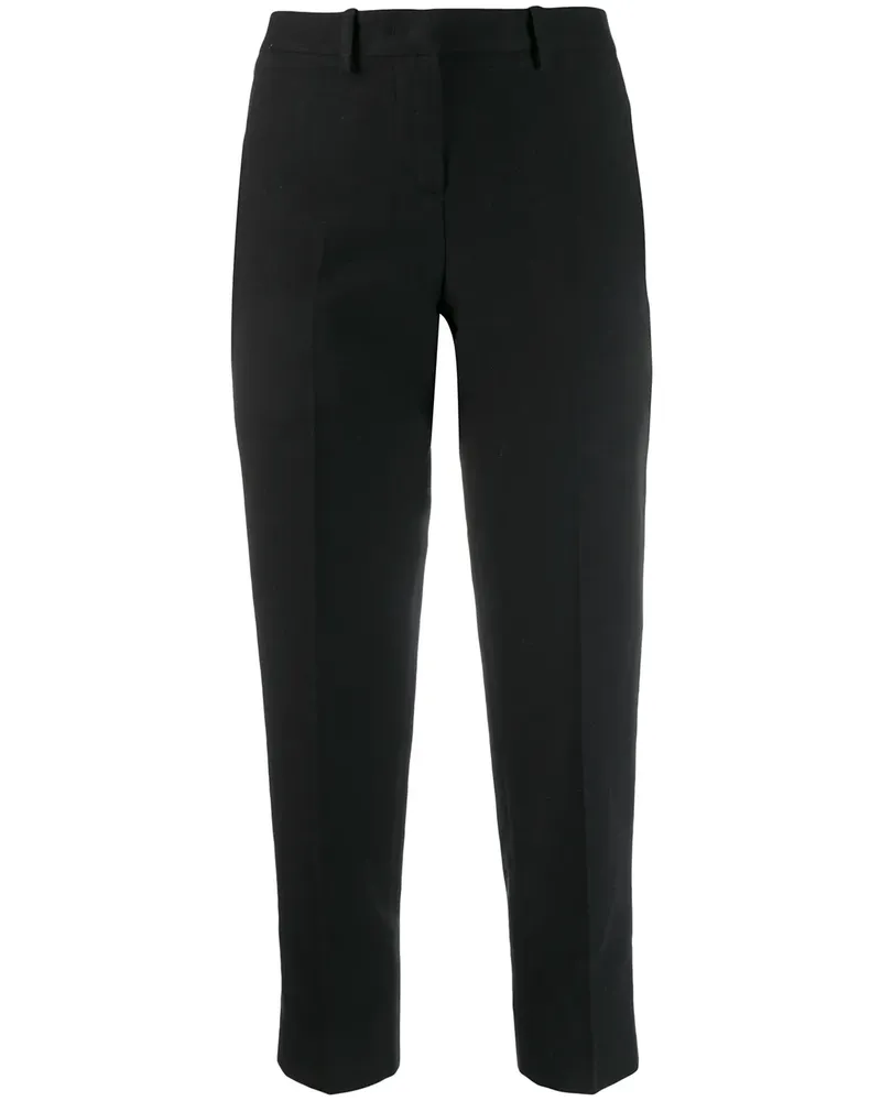 Moschino Schmale Cropped-Hose - Schwarz Schwarz