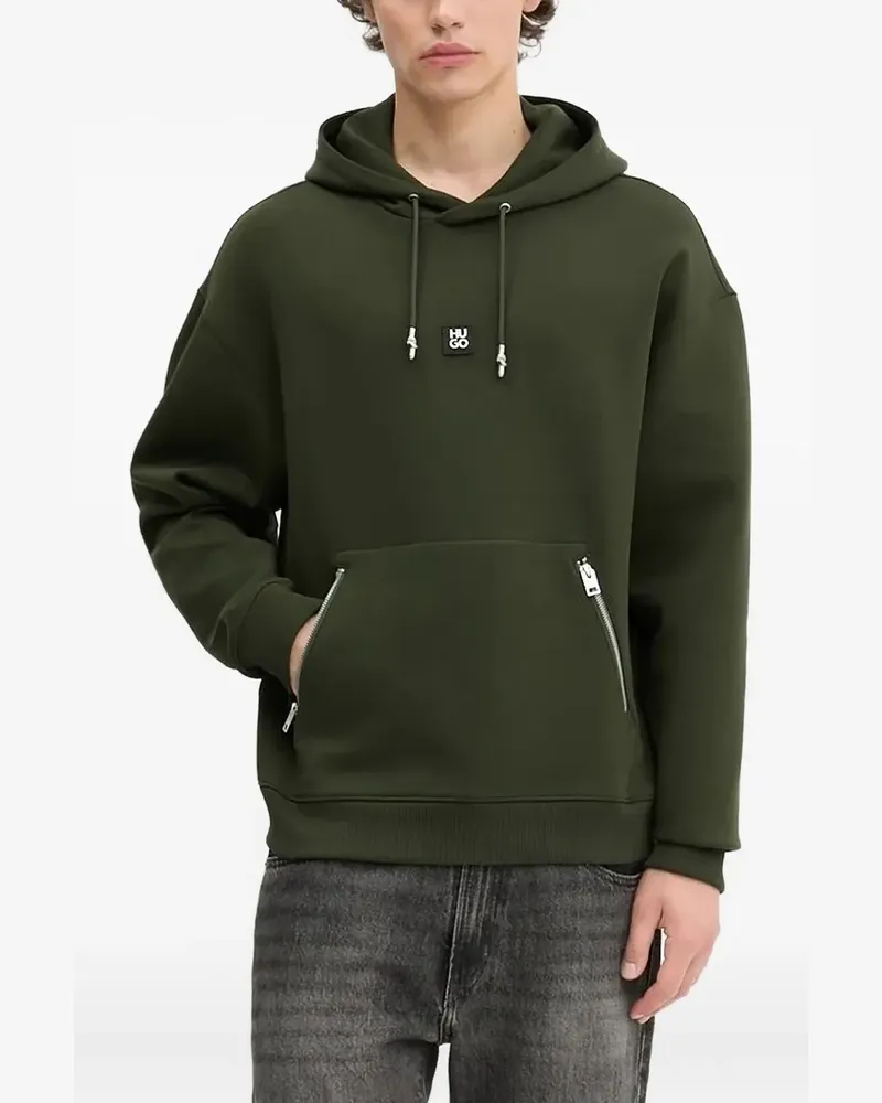 HUGO BOSS Hoodie mit Reißverschlusstasche - Grün Grün