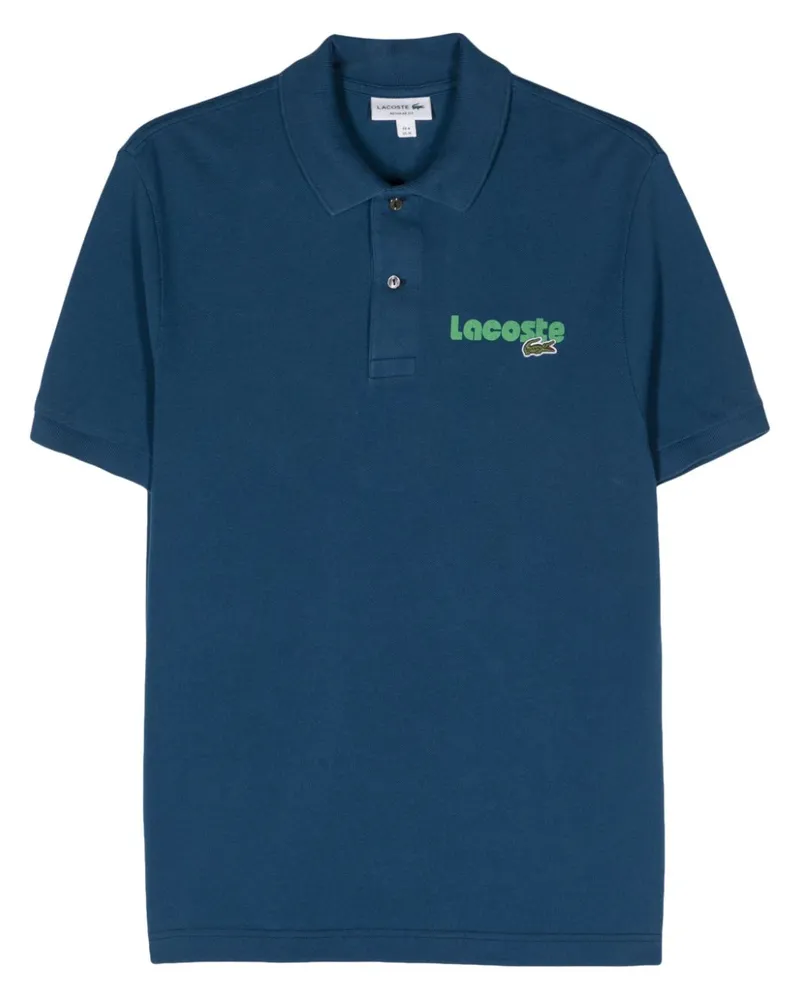 Lacoste Pikee-Poloshirt mit Logo-Print - Blau Blau
